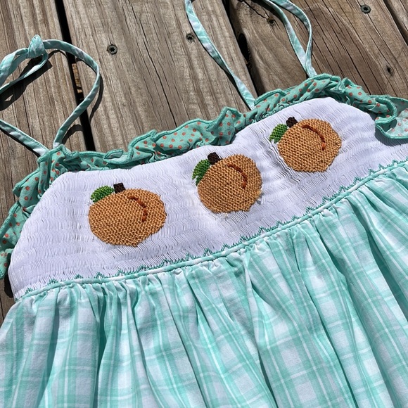 Smocked Peaches Sundress - Picture 2 of 5